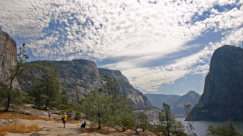 Group of people hiking