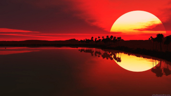 Beautiful run sunset