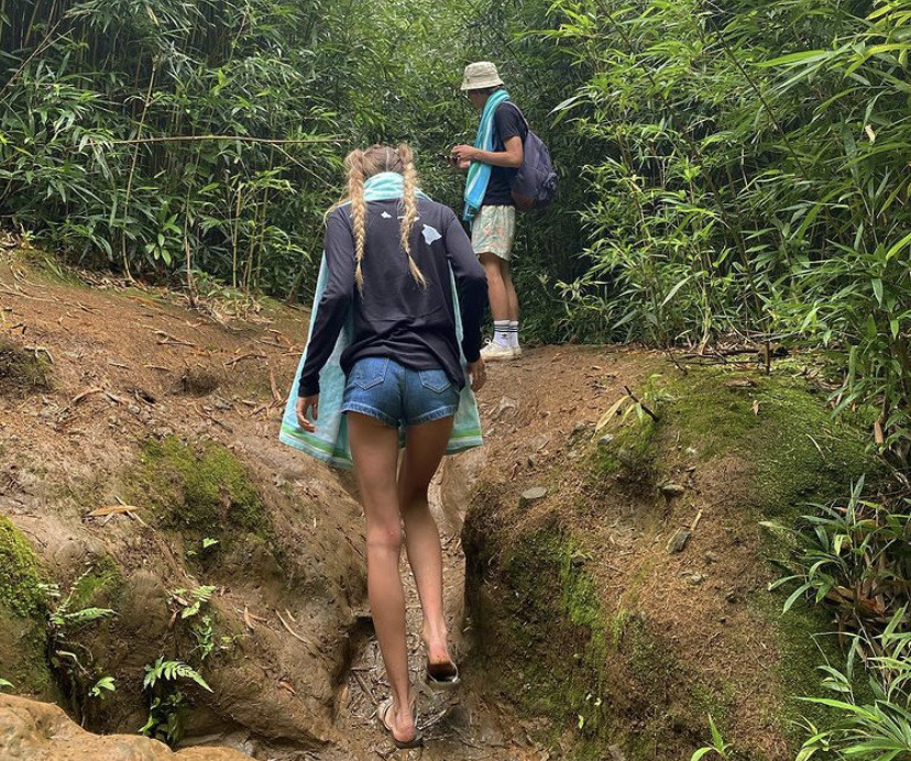 Woman hiking in nature