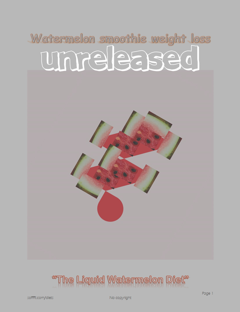 eBook front cover of The Liquid Watermelon Diet