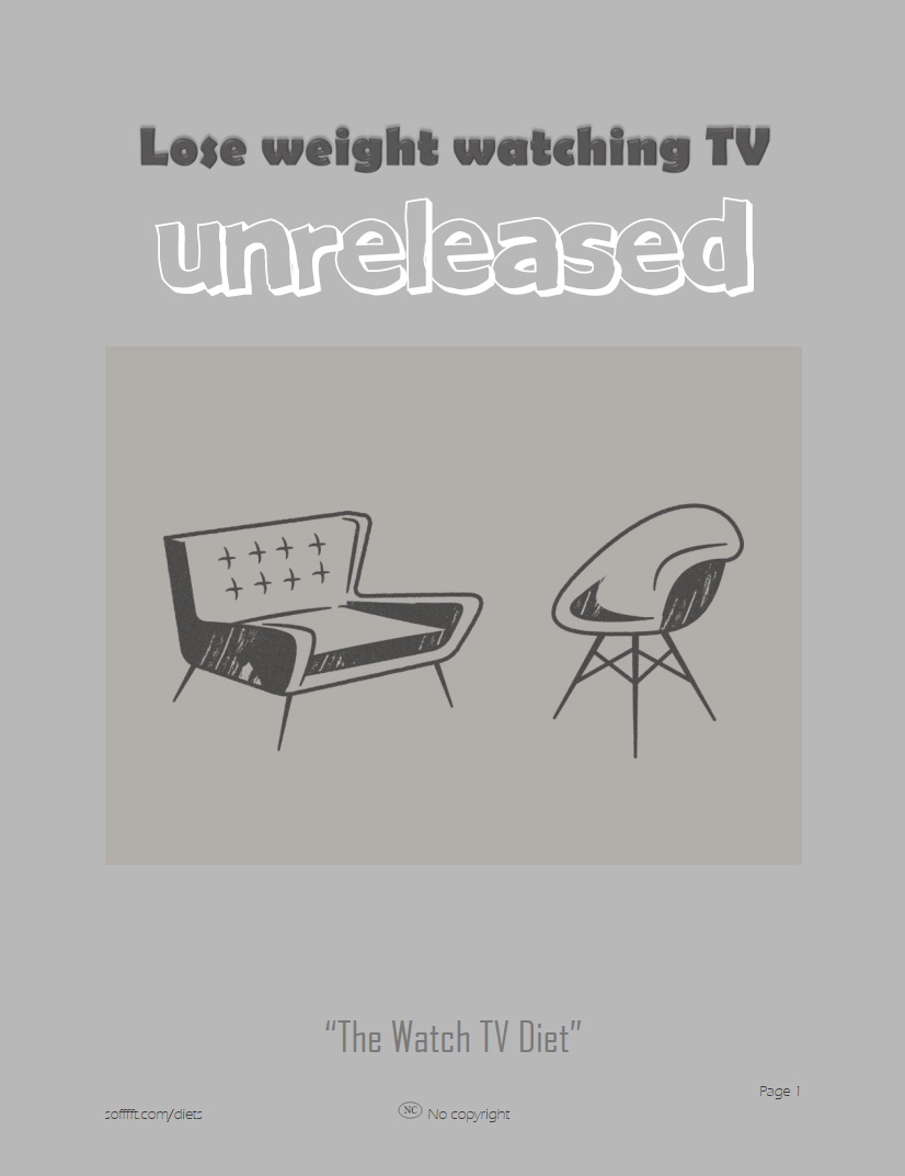 eBook front cover of the Watch TV Diet